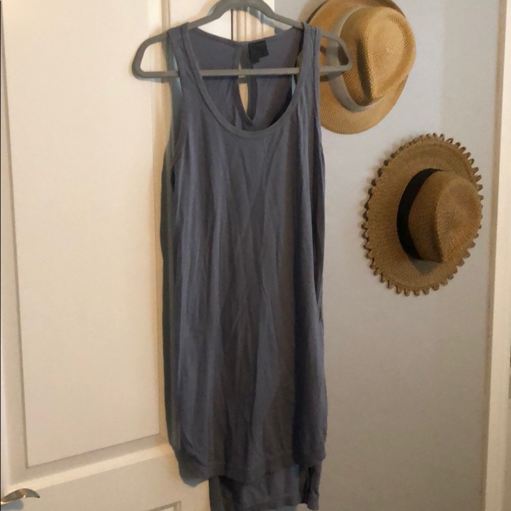 Grey/Purple Sleeveless Tunic